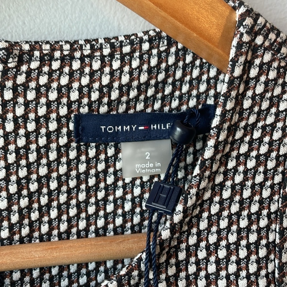 NWT Tommy Bahama Tweed Flounce Hem Sleeveless Dress - Picture 5 of 12